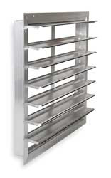 DAYTON 3HHN8 EXH SHUTTER 20 IN FRNT FLANGE SGL PANNEL