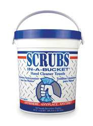 SCRUBS 42272 HAND CLEANING TOWELS,10" X 12" ,CITRUS