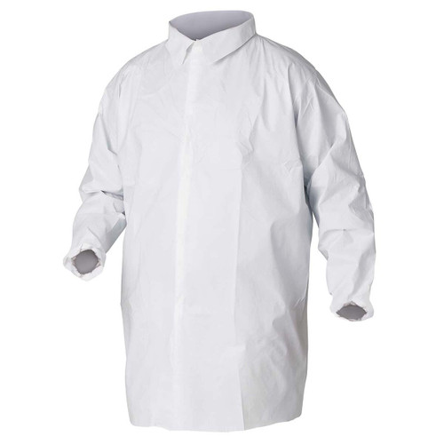 KIMBERLY CLARK 44442 MEDIUM WHT LAB COAT KLNGD XP1