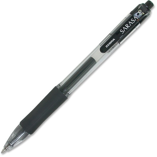 ZEBRA PEN 46810 PEN,GEL,SARASA,RT,0.7MM,BK