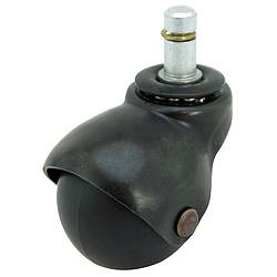 SUPERBALL CASTER 50419 SWIVEL STEM CASTER 75 LB VINYL BLK OXIDE