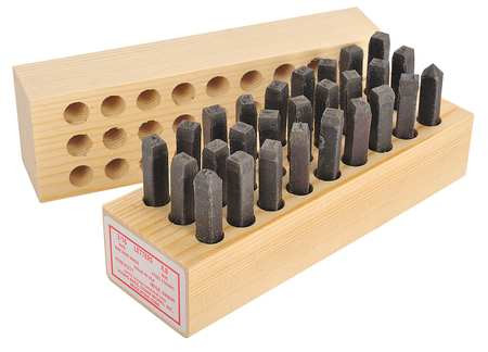 YOUNG BROS. STAMP WORKS, INC. 05271 STEEL STAMPS SET,2-7/16" SHANK L,STEEL