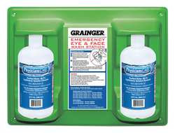 ACME UNITED 54613 EYE WASH STATION,2-32 OZ. BOTTLES
