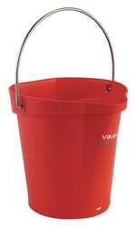 VIKAN 56884 PAIL 1.5 GAL. 10IN POLYPROPYLENE RED