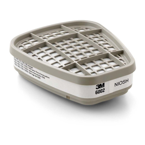 3M 6002 CHEMICAL CARTRIDGE WHITE BAYONET PK 2