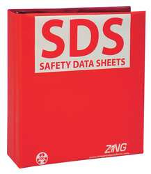ZING ENTERPRISES, LLC 6031 GHS SDS BINDER 2-1/2 IN.