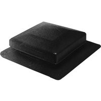 CANPLAS INC 6050BL ROOF LOUVER BLACK SQUARE TOP