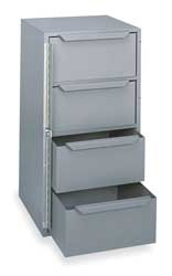 DURHAM MFG CO 610-95 4 DRAWER, 8 COMPARTMENT, SMALL PARTS LOC