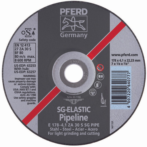 PFERD 63255 PIPELINEWHEEL,T27,4-1/2"X1/8"