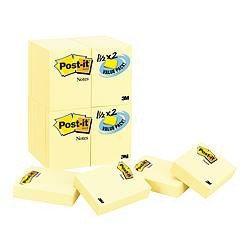 3M OFFICE SUPPLIES (OFSD) 653-24VAD STICKY NOTES 1 3/8 IN X 1 7/8 IN SZ PK24
