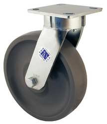 RWM 65-DUR-0420-S KINGPINLESS PLATE CASTER,SWIVEL,800 LB.