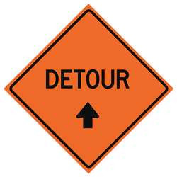 USA-SIGN 669-C/36-MFO-D G7233 36IN DETOUR MARATHON