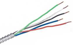 ROMEX (SOUTHWIRE REGISTERED TRADEMARK) 68718601 ARMORED CBL,4 W/GRD,14AWG,MC,250FT
