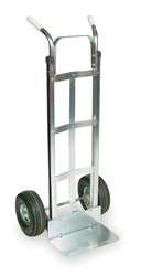 DAYTON 6W048 HAND TRUCK,500LB,48"X21"X19-1/2",SILVER
