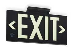 JESSUP MANUFACTURING 7062-B D6992 EXIT SIGN 8-3/4 X 15-3/8IN WHT/BK 
