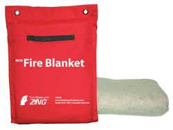 ZING ENTERPRISES, LLC 7230 FIRE BLANKET AND TOTE SYNTHETIC FIBER