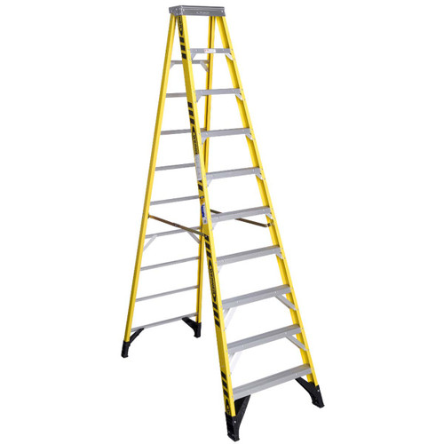 WERNER CO 7310 10FT TYPE IAA FIBERGLASSSTEP LADDER 7310