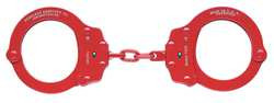PEERLESS 750B-21CH29 HANDCUFFS CHAIN LINK RED STEEL 10 OZ