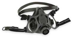 HONEYWELL 770030M HALF MASK RESPIRATOR,SILICONE,BLACK