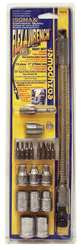 FLEX A BIT 79016 SOCKET FLEX A WRENCH KIT 11IN 3/8IN 19PC