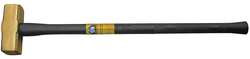 KLEIN TOOLS 7HBRFRH14 BRASS SLEDGE HAMMER, RUBBER HANDLE, 14-P