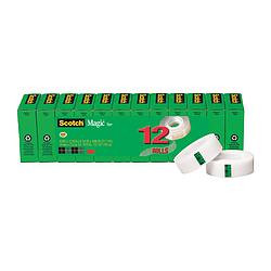 SCOTCH 810K12 OFFICE TAPE,83.3 FT,3/4 IN,2.3 MIL,PK12