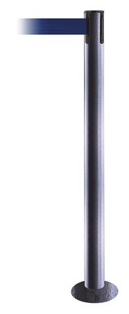 TENSABARRIER 889F-73-73-MAX-NO-L5X-C FIXED BARRIER POST W/ BELT 13 FT L BLUE