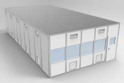PORTA-FAB 8CR2040 CLNRM MODULAR IN-PLANT OFFICE 20X40X10FT