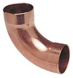 NIBCO 907LT 11/2 DWV 90 ELBOW LONG RADIUS WROT COPPER