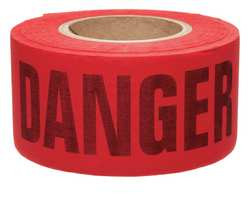 BRADY SPC ABSORBENTS 91085 BARRICADE TAPE,BIO-DEGRAD. COTTN,150 FT.