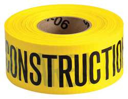 BRADY SPC ABSORBENTS 91101 BARRICDE TAPE REINF. POLYETHYLN 500 FT.