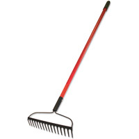 BULLY TOOLS 92379 RAKE BOW 16TINE FBGL HDL62.5IN