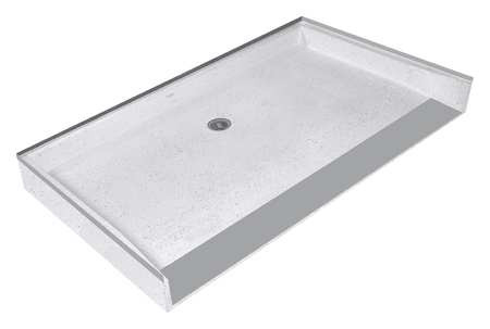 FIAT PRODUCTS ADAWN6036081 60" X 36" TERRAZZO SHOWER BASE, 2" CONNE