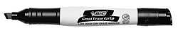 BIC CORPORATION BICGDEM11BK DRY ERASE MARKER,CHISEL,PK12