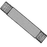 WORLDWIDE SOURCING BN 11/2X24-S PIPE NIPPLE BLACK 1-1/2X24