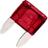 COOPER BUSSMANN BP/ATM-10-RP MINI BLADE AUTO FUSE, 10A, 32V, 5-PK.