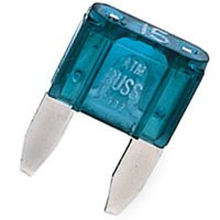 COOPER BUSSMANN BP/ATM-15-RP AUTO BLADE FUSE, 15-AMP, BLUE, 5-PK.