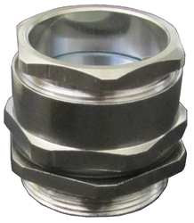 GLEASON INDUSTRIAL CBR-05 ROUND CABLE CONNECTOR BRASS .748-1.22