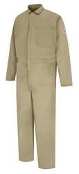 BULWARK CEC2KHRG62 FLAME-RESISTANT COVERALL KHAKI 62
