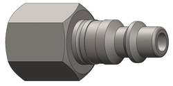 DIXON TICONDEROGA CO. D2F2-B FEMALE TO INDUST. PLUG (F)NPT 1/4 BRASS