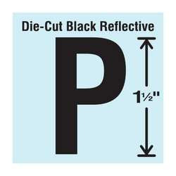 STRANCO INC DBV-1.5-P-10 DIE CUT LETTER LABEL P PK 10