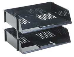 DEFLECT-O DEF582704 LETTER TRAY BLACK PLASTIC