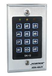 SECURITRON DK-12 SINGLE GANG DIGITAL KEYPAD, 99 USERS
