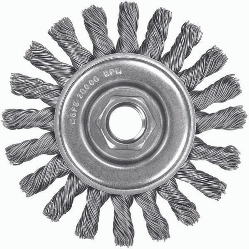 DEWALT TOOLS DW49253 4"X5/8"-11 XP.020 CARBNCABLTWISTWIREWHL