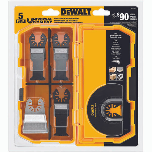DEWALT TOOLS DWA4216 OSCILLATING TOOL BLADES, 4 IN., 5-PK.