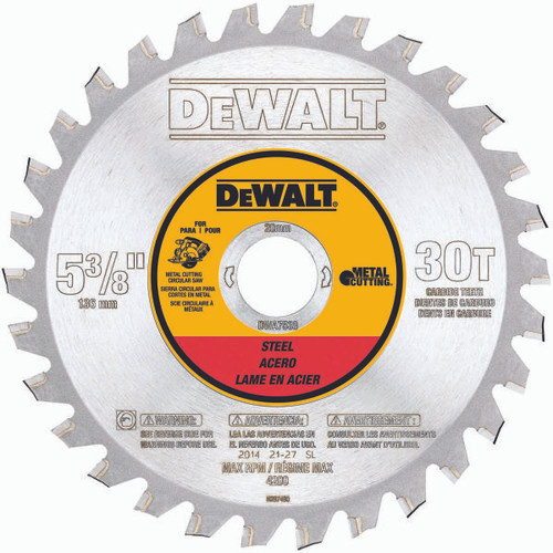 DEWALT TOOLS DWA7538 5-3/8IN 30T FERR MTL CUT 20MM ARBOR