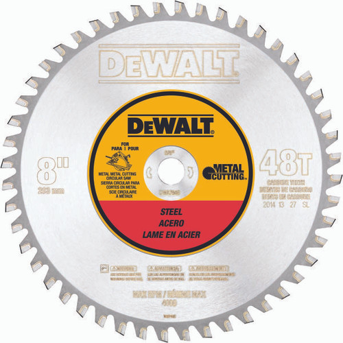 DEWALT TOOLS DWA7840 8IN 48T FERR MTL CUTTING 5/8IN ARBOR