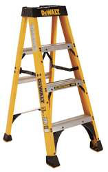 DEWALT TOOLS DXL3010-04 STEPLADDER FIBERGLASS 4 FT H 300 LB CAP