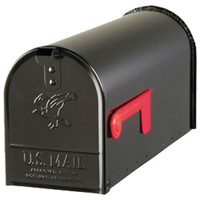 SOLAR GROUP E1100B00 MAILBOX STD BLK PST MT