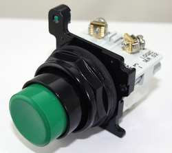 EATON E34EB3-51X H4443 NON-ILLUM PUSH BUTTON 30MM 1NC GRE